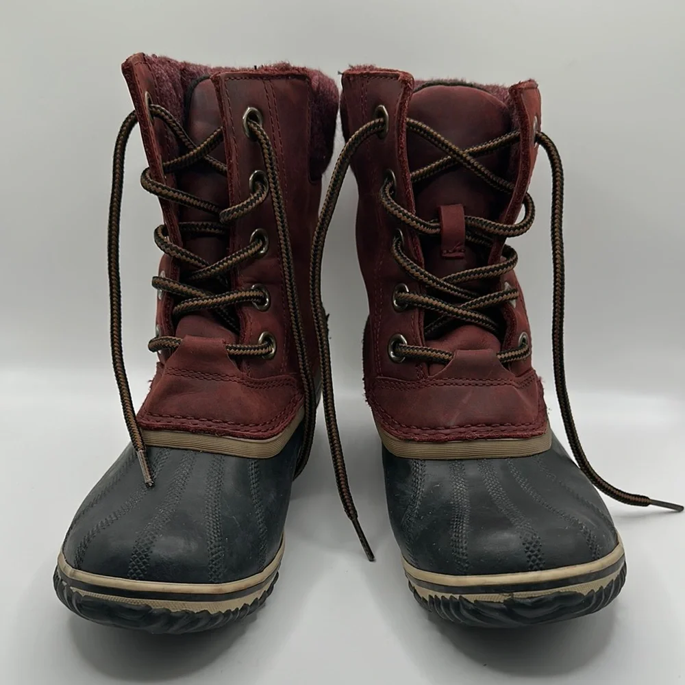 Sorel Sz 7 Slimpack II Lace Redwood Duck‎ Boot Waterproof Design
